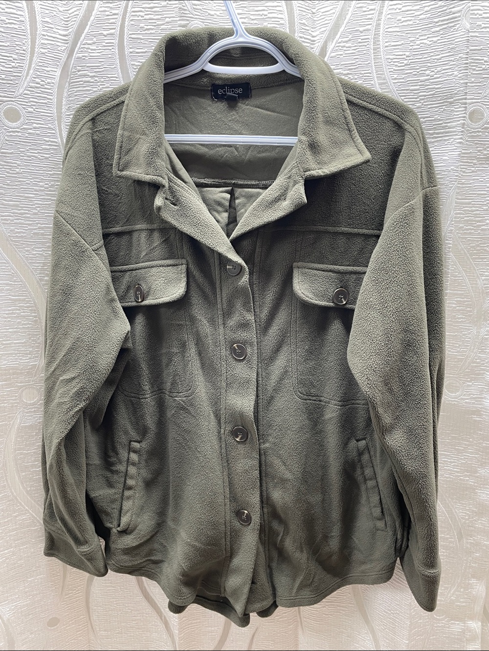 Eclipse Olive Green Utility Fleece Jacket
